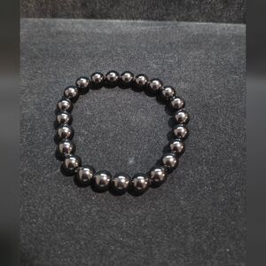 Black Beaded Bracelet